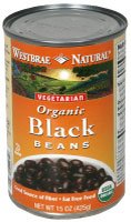 Westbrae Foods Black Beans Fat Free (12x25 OZ)