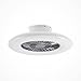 LED Ventilateur de plafond avec lampe 'Madino' à intensité variable (Moderne) en Blanc en Métal e. a. pour Salon & Salle à manger (1 lampe,à) | Ventilateur
