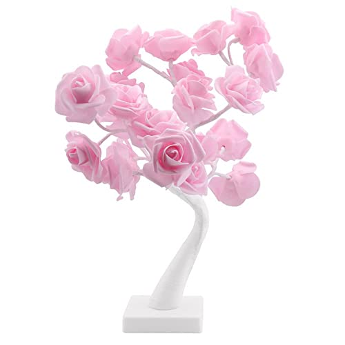 Rosendekorationslichter, Wohnzimmerdekorationslichter, 24 Rosen, LED Blumenblattlichter, Warme und Romantische Dekorationsnachtlichter, für Geschenke, Dekoration und Beleuchtung