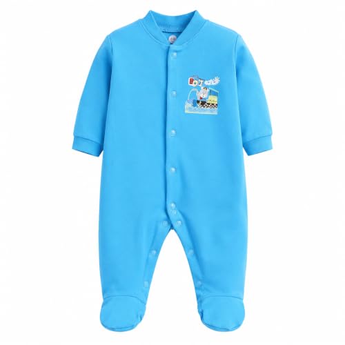 Image of EIO 100% Cotton Rompers Sleepsuits Jumpsuit Night Suits for Infants Newborn Baby Boys & Girls
