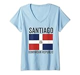 Photo Gallery donna santiago repubblica dominicana orgoglio dominicana divertente rd maglietta con collo a v Photo Gallery donna santiago repubblica dominicana orgoglio dominicana divertente rd maglietta con collo a v