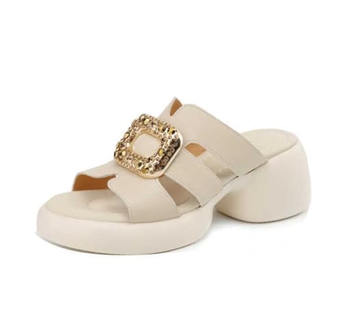 Women's Round Toe Handmade Crystal