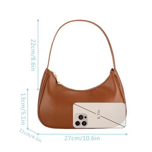 Image of Shoulder Bags for Women,Mini Clutch Purse Cute Hobo Tote Handbag with Zipper Closure