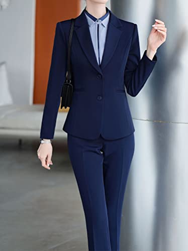 Ensemble tailleur femme confortable anti-pli avec blazer slim fit ajusté - 3