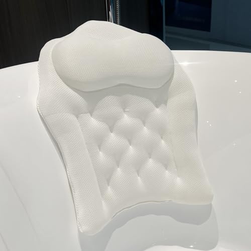 Coussin de douche à ventouses Teksome et repose-tête ergonomique pour le spa à la maison - 4