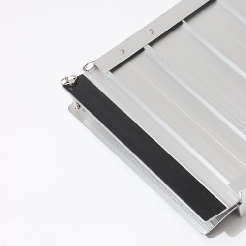 2-8ft Folding Portable Wheelchair Ramp, Non-Slip Aluminum Handicap Access for Home, Doorways, Stairs, Steps, Scooter, 661lbs Capacity (2ft)