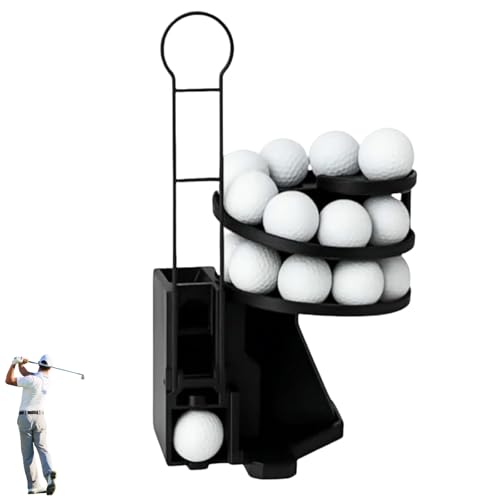 ZOLLZIRR Range Reload Golf Ball Dispenser,Automatic Golf Ball Tee Up Machine,25-Ball Capacity Golf Launcher,Portable Indooroutdoor Golf Practice Aid for Golfers to Efficiently Train Swinging
