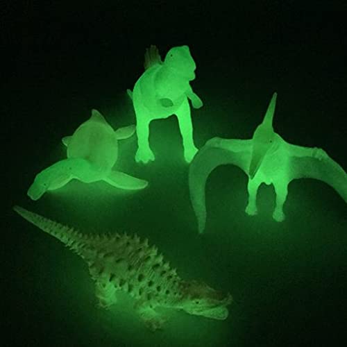 Playlearn Glow In Dark UV Dinosaur Set, Charge in the Light and Glow Brightly in the Dark.