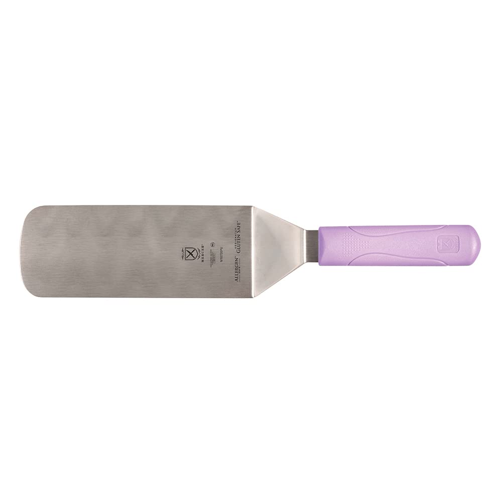 Mercer Culinary Millennia Turner/Spatula, 8 Inch x 3 Inch Blade, Purple Handle
