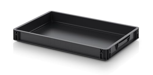Boîte ESD conductrice antistatique empilable pour électronique