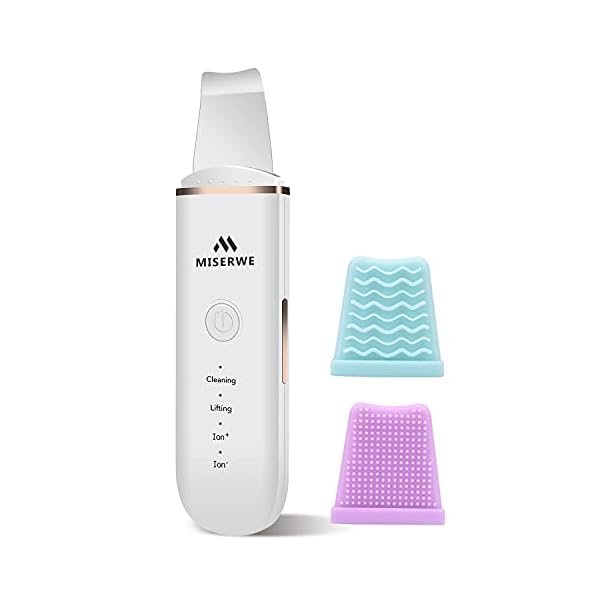 Skin Scrubber Face Skin Spatula Ultraschallpeelinggerät Skin Scrubber Mitesserentferner Porenreiniger Gesicht… – Bild 9