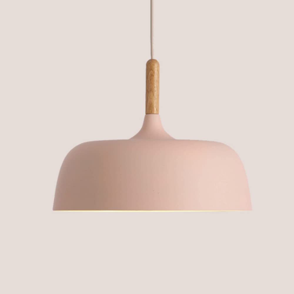 LYMSXAZOU Simple Japanese Restaurant Pendant Light Fixture - Metal Lampshade Hanging Lighting for Bar Counter Bedroom Office Club Single Head Ceiling Lamp