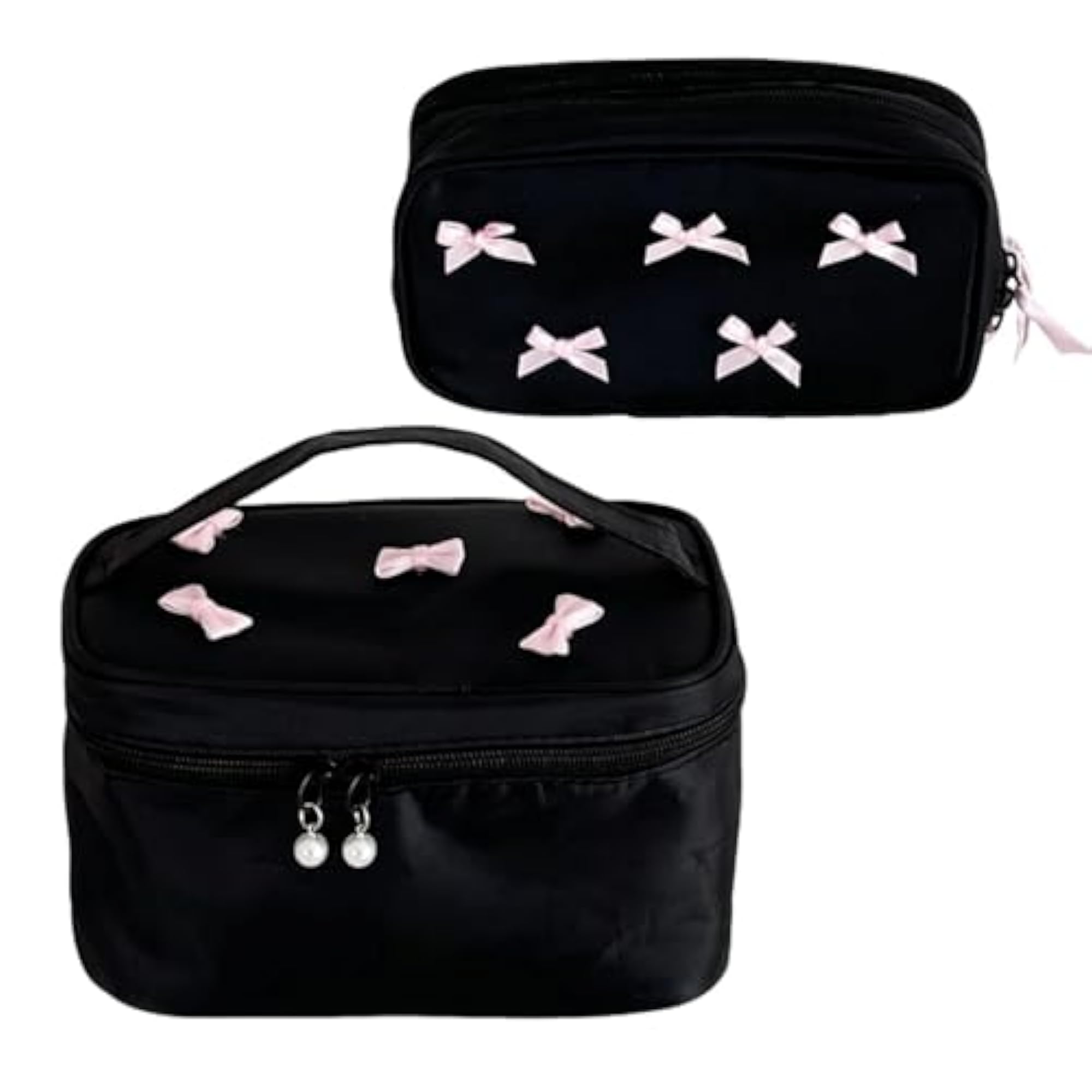 Portable Makeup Bag, Polyester Brush Holder for Women