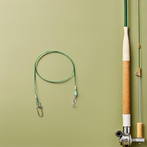 10 piezas Líderes de acero inoxidable 150lb para pesca miniatura 7