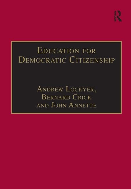 Buy Education for Democratic Citizenship: Issues of Theory and Practice — BookShops.in