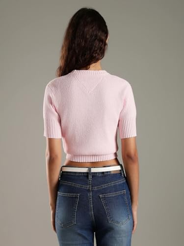 Image of Regular fit Polyester Crew Neck Pullover