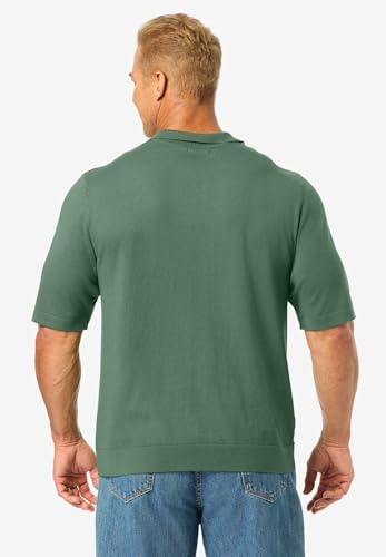 KingSize Men's Big & Tall No Tuck Sweater Polo2