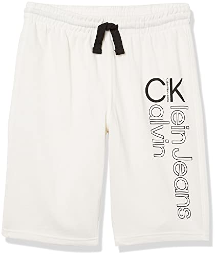 Calvin Klein Boys' Legacy Pull-on Fleece Jogger Shorts, Drawstring Closure