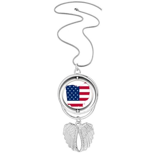 Pendentif ailes d'ange rotatif Ohio collier anti-stress au design mobile