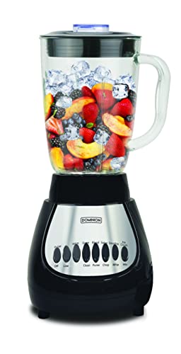 Dominion BlendMax Powerful Countertop Blender for Smoothies and Shakes, Food Chopper for Salsa and Vegetables , Grinder for Nuts and Herbs, 10 Speeds with Pulse, Sharp Multi-Level Stainless Steel Blade, Black - Image 6