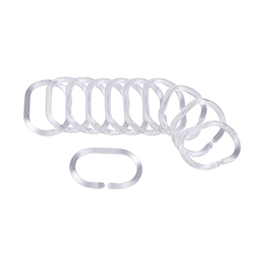 Douceur d'Intérieur Shower Curtain Rings 12 Pieces 4 X 0.4 X 6 cm white