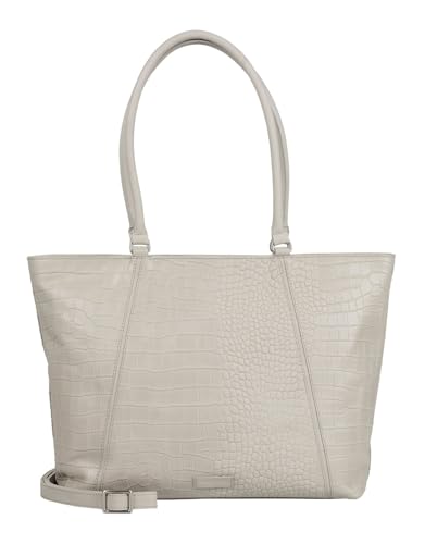 Sac à épaule Burkely Cool Colbie Wide Tote en cuir gris élégant