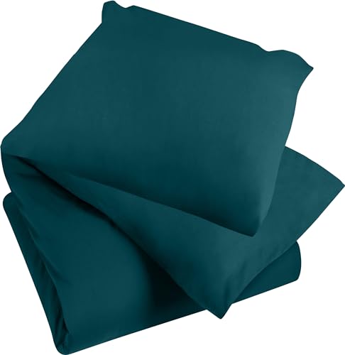 Image of Utopia Bedding Duvet Cover Set - Soft Microfiber Duvet Cover 135x200cm with Pillowcase 80x80cm - Bedding Duvet Cover Set - Teal