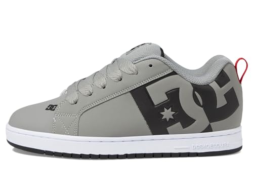 Image of DC Men's Court Graffik SQ Casual Skate Shoe Grey /Black /Grey 15