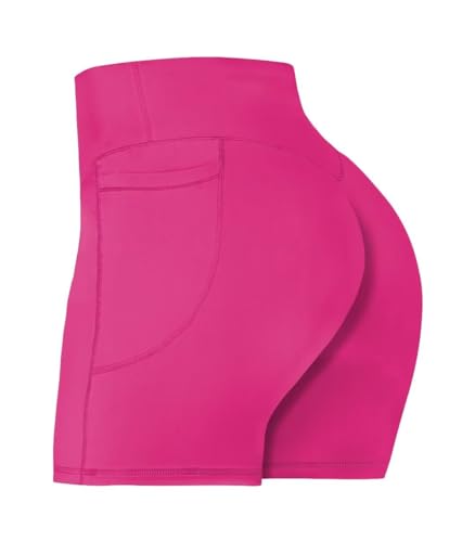 Image of Sunzel No Front Seam Biker Shorts for Women with Pockets, Yoga Workout Gym Bike Shorts with Tummy Control | 3, 5 Or 8-Inch Inseam, High Waisted, No Front Seam, Side Pockets, Buttery Soft, Compression Fit, Squat Proof, Tummy Control