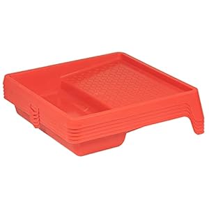 Schuller Eh’klar 5 stuks gekleurde kuipen van kunststof, rood, met handig handvat