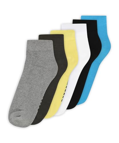 Image of Half Terry Ankle-Length Unisex Socks Pack of 6