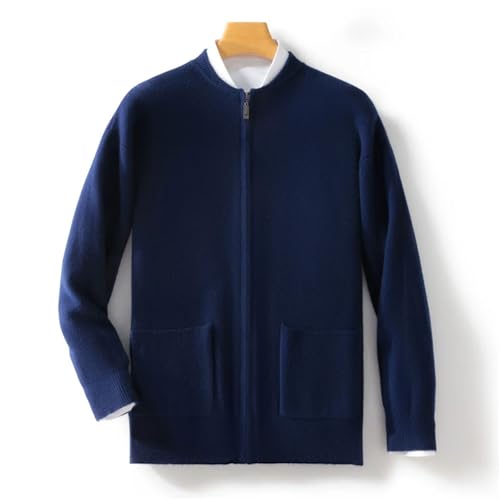 Men's Winter 100 Percent Merino Wool Sweater Cardigan Sweater Clothes Thick Warm Knit Zipper Casual Pullover3