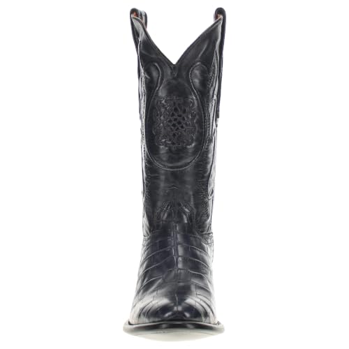 Image of Vaccari Men's Travis Genuine American Alligator Belly Leather Western Cowboy Boots