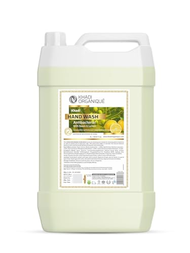 Image of Khadi Organique Hand Wash Advanced Lemon & Organic Neem Anti Bacterial Hand Wash (5 Ltr)