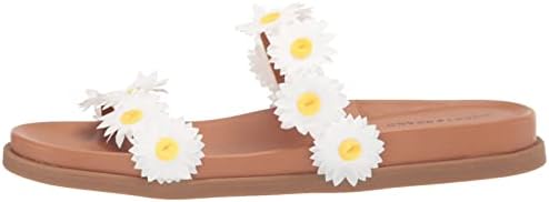Lucky Brand Women's Pallyon Daisy Slide Sandal, White, 9 | Image 7