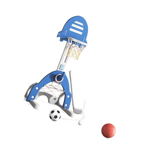 Canasta de baloncesto ajustable con múltiples ajustes de altura, portátil, base rellenable resistente, portería de baloncesto segura para la intemperie
