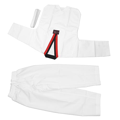 VGEBY Taekwondo-Anzug, Bequem und Atmungsaktiv, Trainingsuniform, mit K?rpergr??e 136 bis 146 cm for Kinder und Jugendliche
