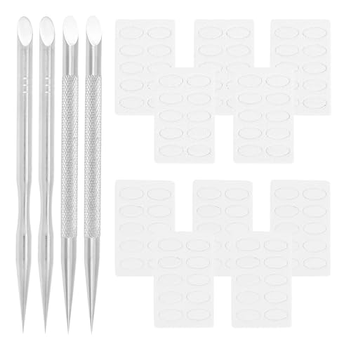 HONITANO 2 Juegos Kit de Manicura Limas para Uñas Pequeñas de Lija Empujador de Cutículas de Acero Inoxidable Diseño Compacto y Portátil para Cuidado de Uñas Natural