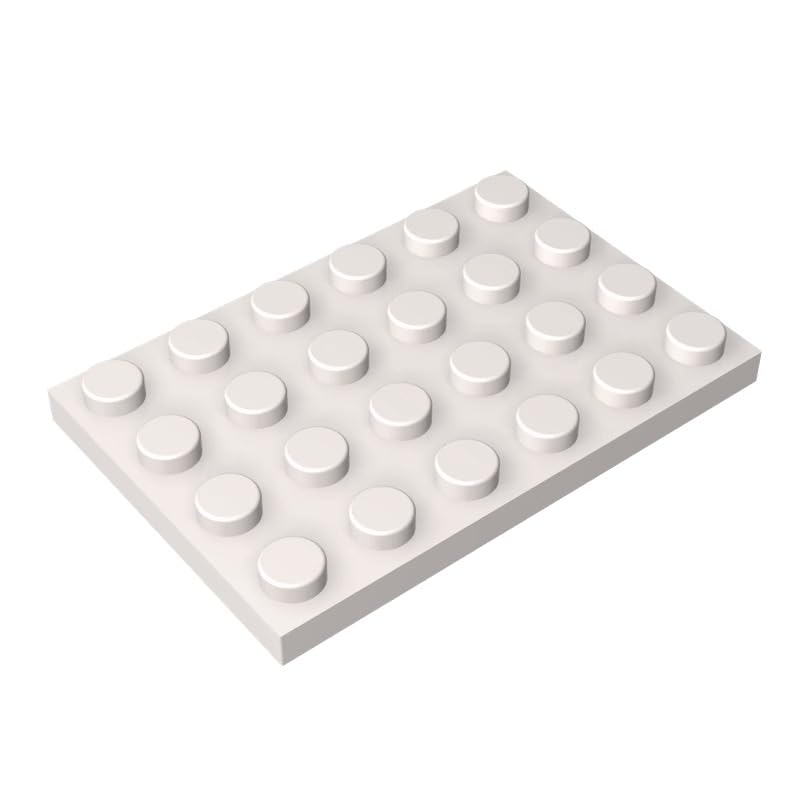 GDS-520 Compatible with LEGO 3032 Foundation Plate 4x6, White, 10 PCS — image 1