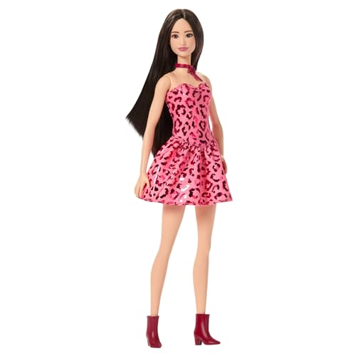 Image of Barbie Fashionistas Doll #246 Black Hair Leopard Outfit