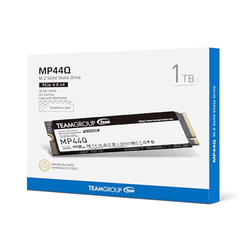 Image of TEAMGROUP MP44Q 1TB SLC Cache Gen 4x4 M.2 2280 PCIe 4.0 w /NVMe Laptop, Desktop, NUC, NAS SSD Read /Write Speed up to 7000 /5900MB /s TM8FFD001T0C101