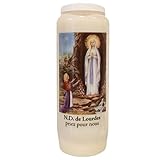 Bougie Notre dame de Lourdes neuvaine