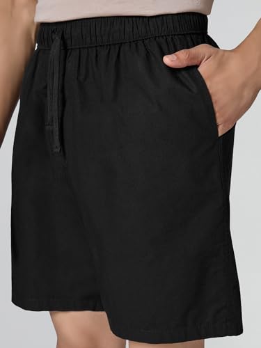 Image of XYXX Zen Solid Shorts for Men with Side Pockets and Drawstring |Relaxed Fit Shorts