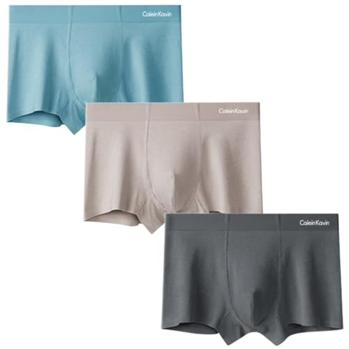 3Pcs Nowazton Boxer Briefs,Modal Men's Boxer Briefs,Men's Underwear Ultra Thin Seamless Butt Lift Boxers