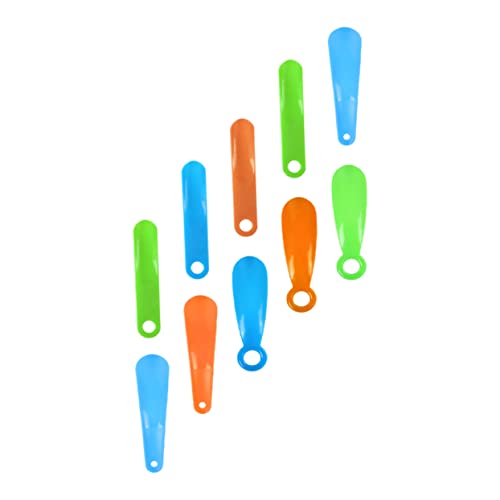 BESTYASH 10 Por levantador de zapatos de pie manejar bocinas de aire viajar cuernos de zapatos para hombres shoe horn shoe tree zapatero s calzador portatil calzador duradero páginas
