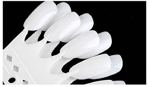 Miniatura 5 de LEBY 100 puntas ovaladas para arte de uñas postizas en forma de corona (transparente)