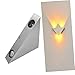 DIYEAH 3w Modern Led Triangle Wall Lamp Aluminum Sconce Bedroom Wall Light for Decorative Ambiance