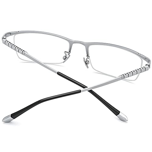 Image of FONEX Titanium Glasses Frame for Men,Square Eyewear Full Optical Eyeglasses F85641
