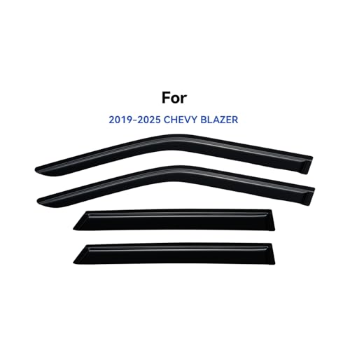 Image of Window Visors Rain Guards for 2019-2026 Chevy Blazer, Out-Channel Window Vent Wind Deflectors Visors Shades for 19 20 21 22 23 24 25 26 Chevy Blazer