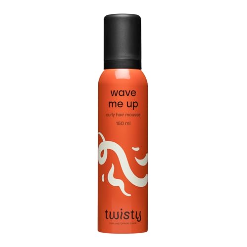 Twisty Wave Me Up - Schiuma per Capelli Ricci 150 ml - Resistente Alla Schiuma, Per Capelli Ricci, Naturali, e Onde Fissanti, Nutrienti, Idratanti, Protettivi, Betaina